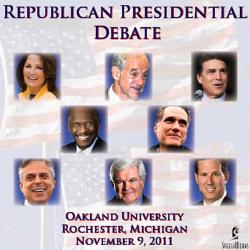 Cover image for Republican Presidential Debate (Oakland University, Rochester, MI, November 9, 2011)